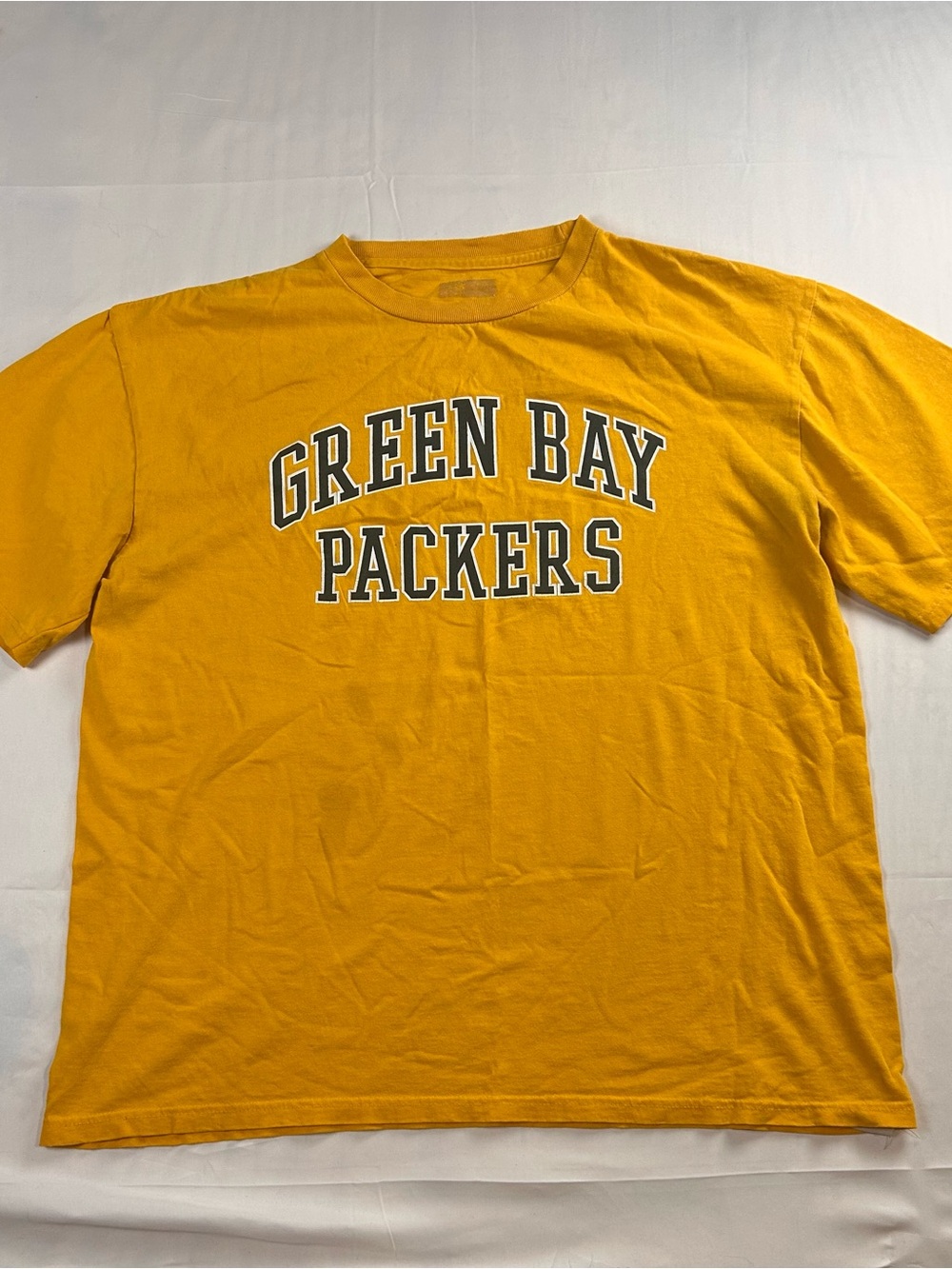 Green Bay Packers Short Sleeve Tee in Gold
